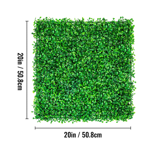 SucceBuy Artificial Plant Wall Decoration Boxwood Hedge Wall Panel Decor Fake Plants Grass Backdrop Wall Privacy Hedge Screen