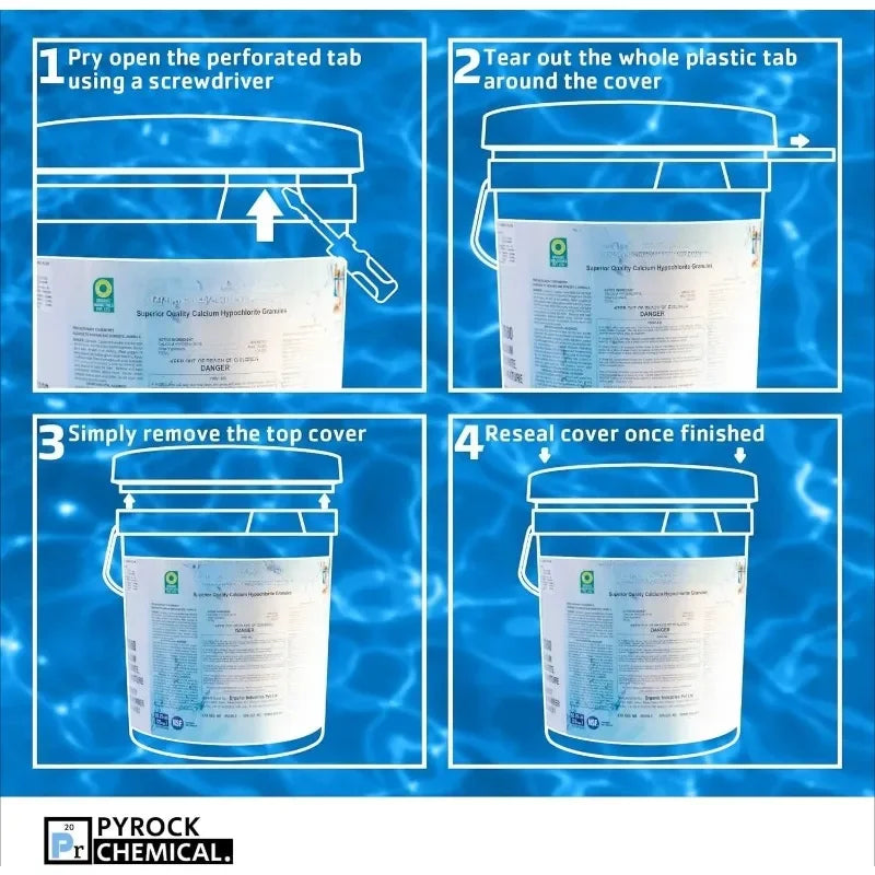 Authenticity guarantee.Spas & Hot Tubs - 50 Pound Pail Pool Shock by 65% Granular Above Ground, Cal Hypo - Swimming Pool Shock f
