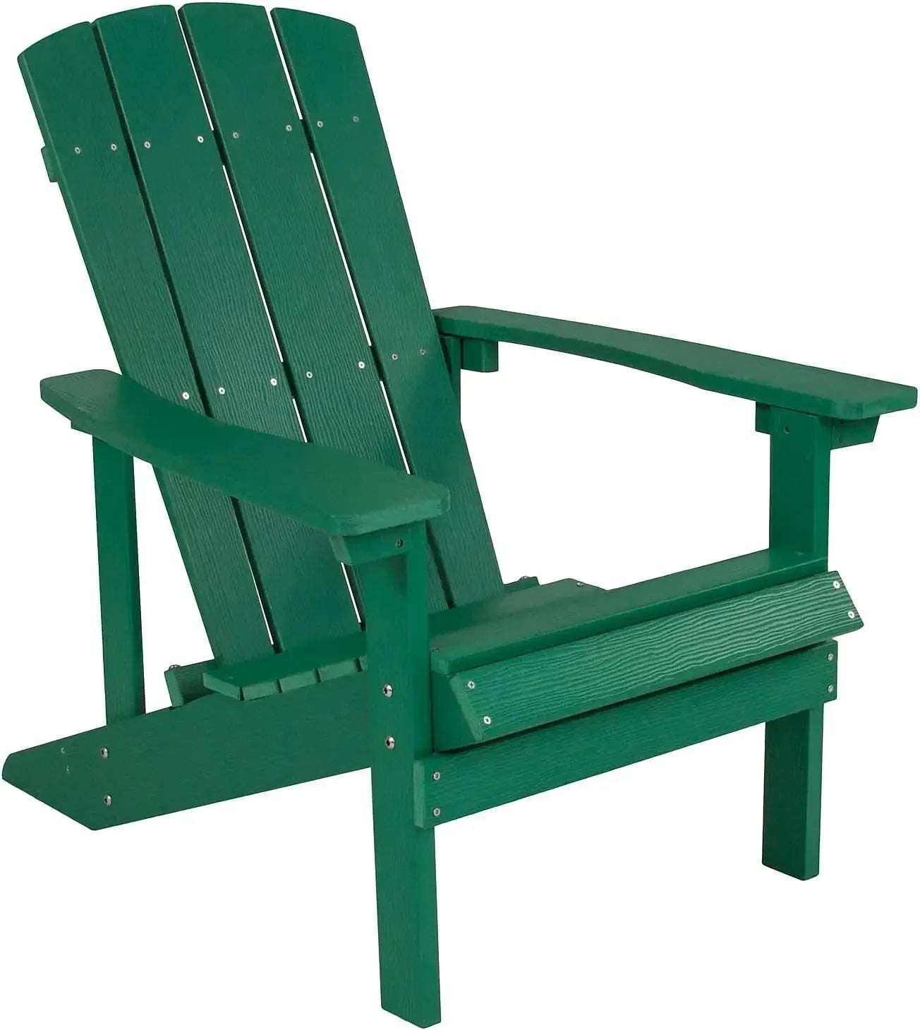 Commercial Grade Indoor/Outdoor Adirondack Chair, Weather Resistant Durable Poly Resin Deck and Patio Seating