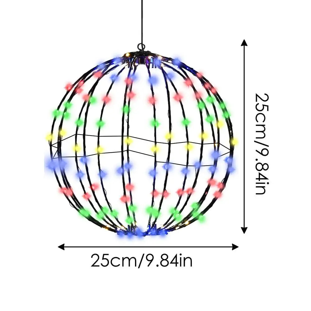 Festival Outdoor Decor LED Lights Rattan Ball String Lights Home Garden Christmas Tree Hanging Lamp Wedding Decoration