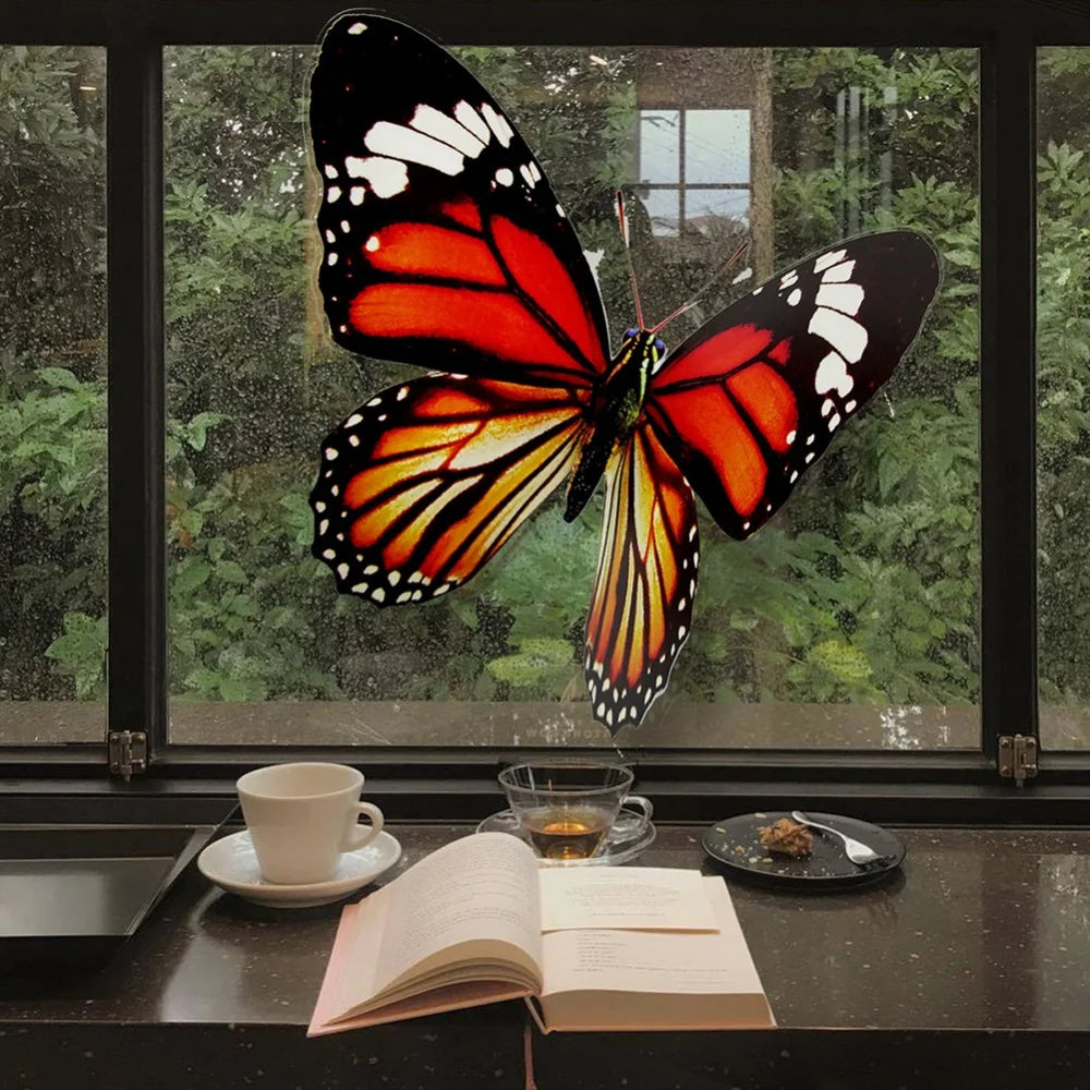 Butterfly Wall Decoration Simulation Insect Decorations Garden Art PVC Hanging Hanging Decorations