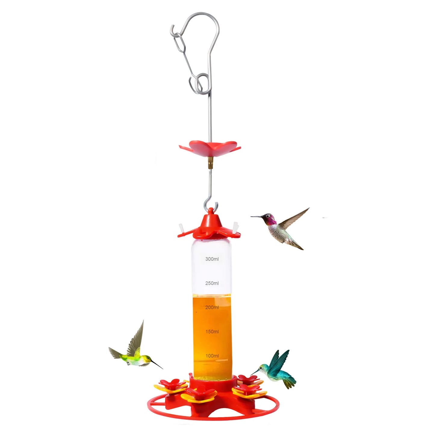 Hummingbird Water Feeders Hanging Garden Hummingbird Drinker Anti-ants Leakproof Easy To Clean Birds Feeding Supplies