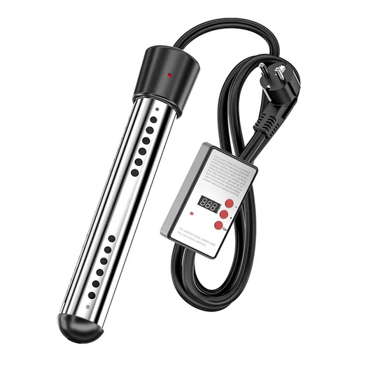 Immersion Water Heater, 2500W Electric Bucket Heater with Timer Auto Shut Off Hot Tub Heater for Home Winter EU Plug Foot warmer