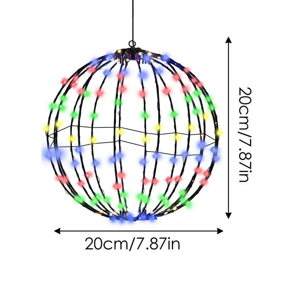 Festival Outdoor Decor LED Lights Rattan Ball String Lights Home Garden Christmas Tree Hanging Lamp Wedding Decoration