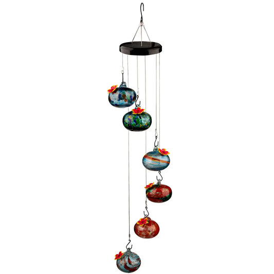 Colorful Hummingbird Feeder Wind Chimes - FBA Fast Shipping!