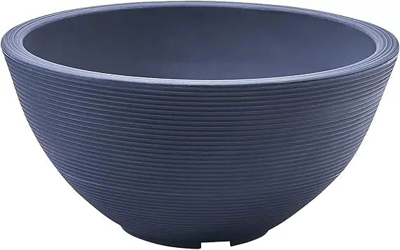 Crescent Garden Delano Planter, Double-Walled Plant Pot, 26-Inch (Old Bronze)