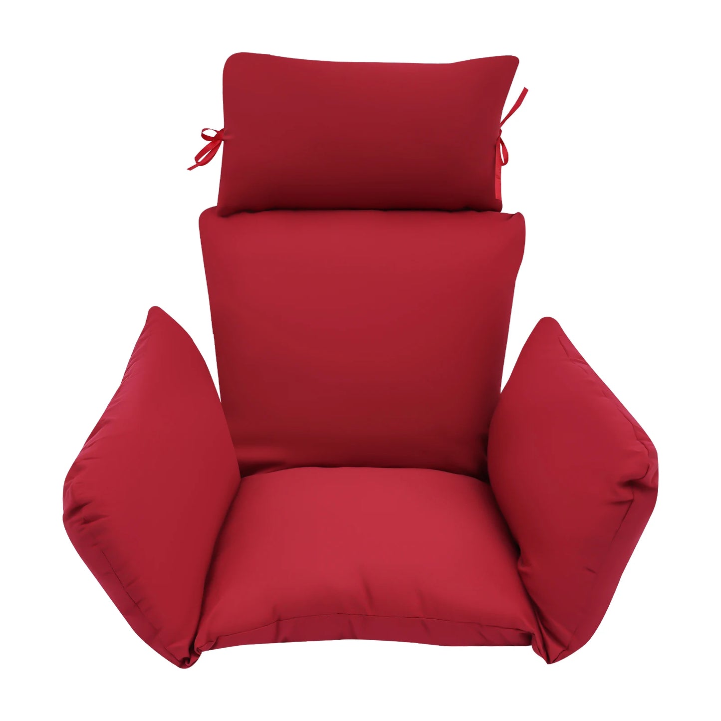 Thicken Hanging Egg Chair Cushion Detachable Hanging Basket Chair Cushion Egg Chair Cushion with Headrest for Patio Garden
