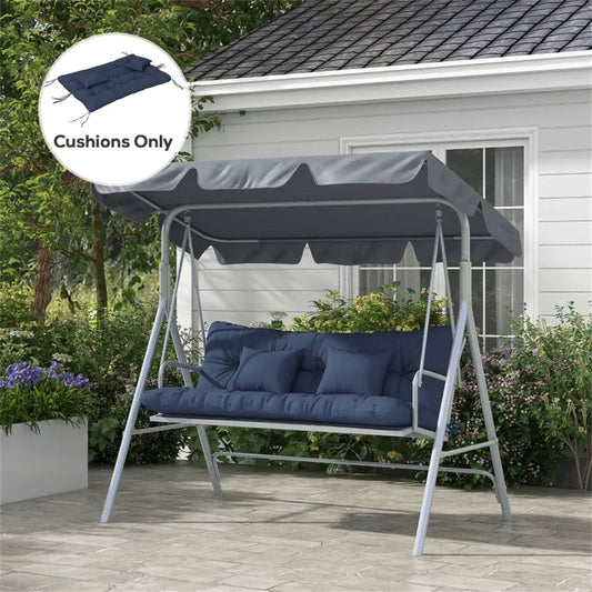 Breathable Swing Bench Pad Waterproof Outdoor Bench Seat Cushion with Thick Cotton Filling Sunproof Long for Furniture for Beds