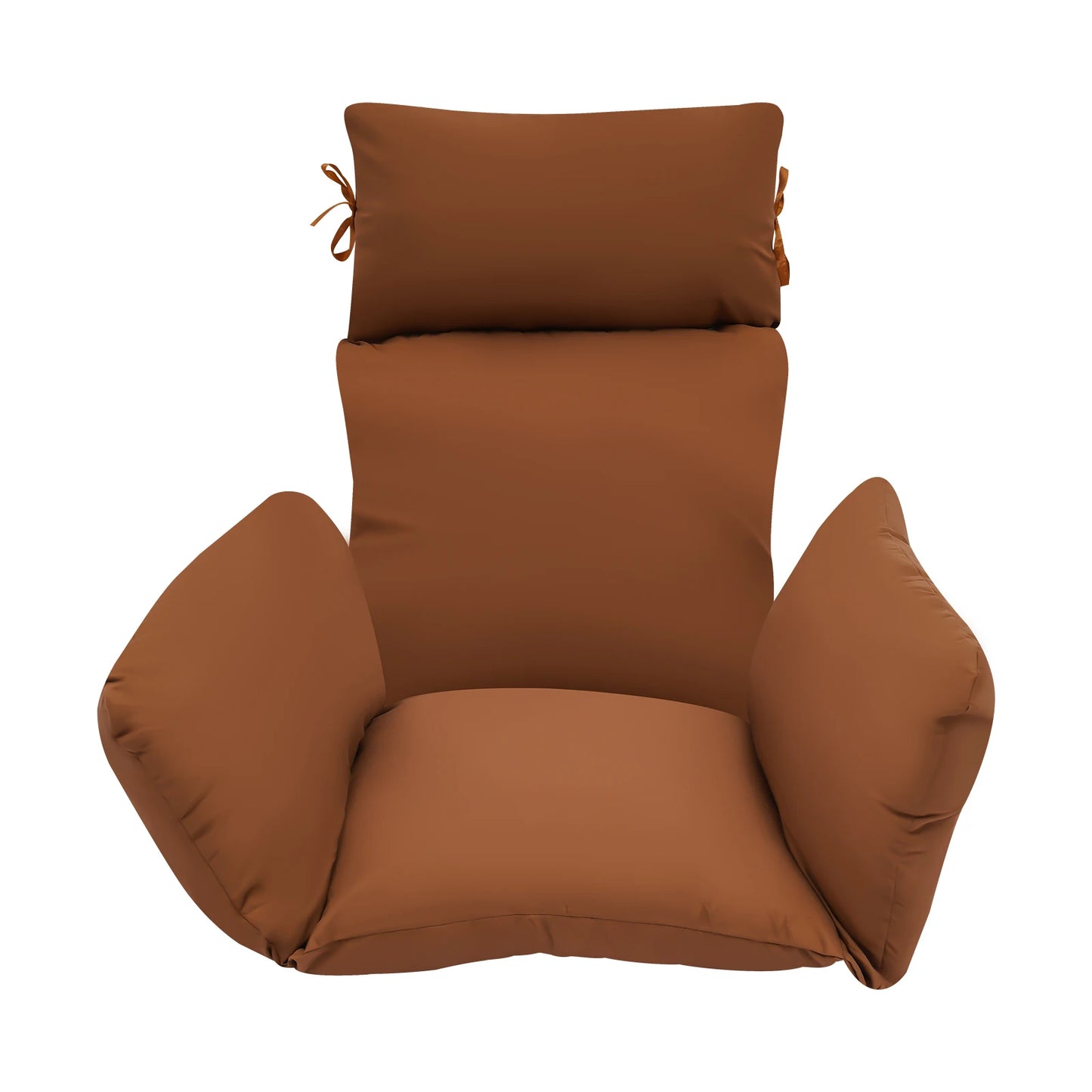 Thicken Hanging Egg Chair Cushion Detachable Hanging Basket Chair Cushion Egg Chair Cushion with Headrest for Patio Garden