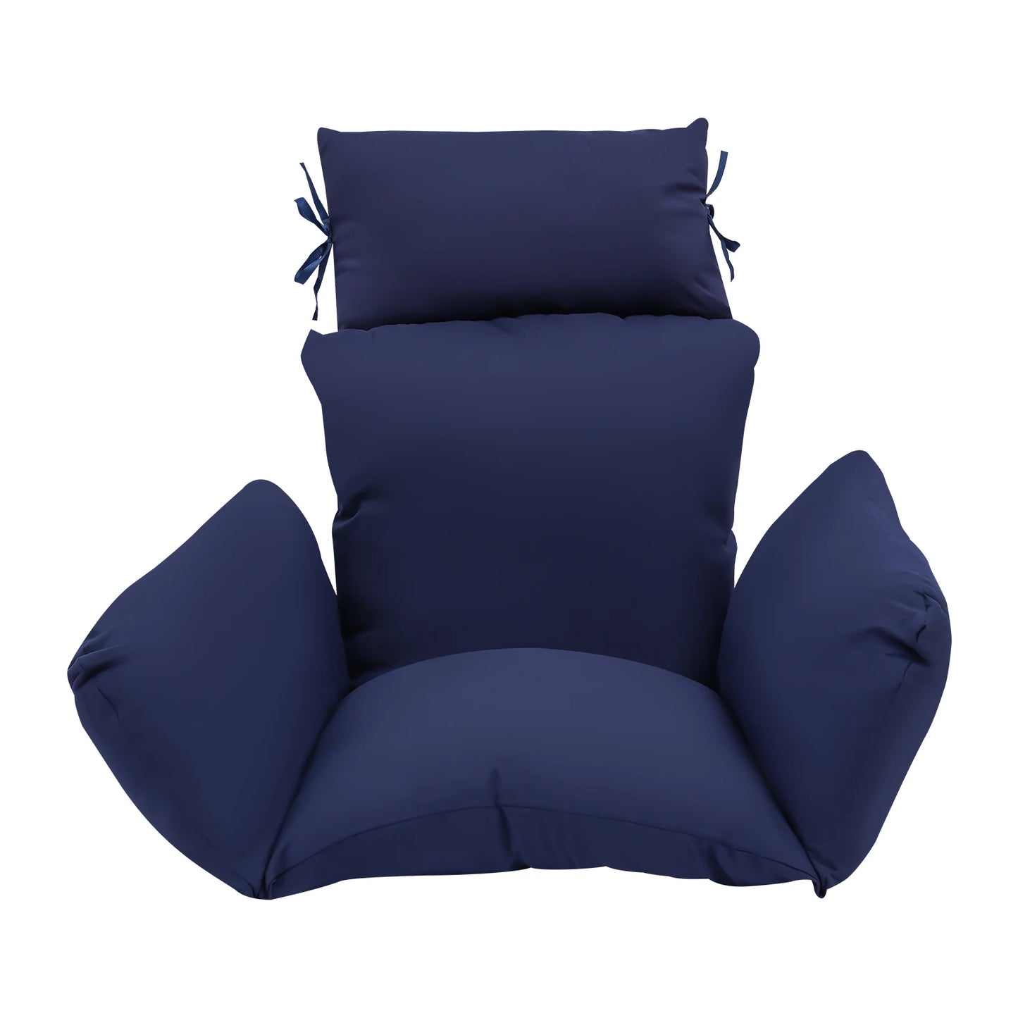 Thicken Hanging Egg Chair Cushion Detachable Hanging Basket Chair Cushion Egg Chair Cushion with Headrest for Patio Garden