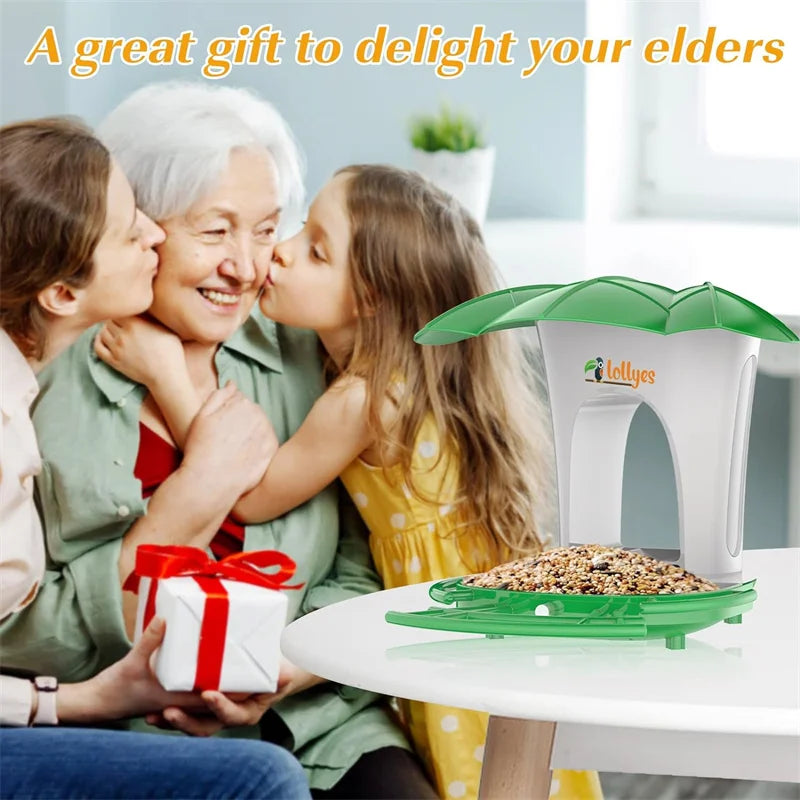Bird Feeders Outdoors Birdhouse Feeder Wild Bird Seed Outside Feeders and Garden Decoration Yard for Bird Watchers