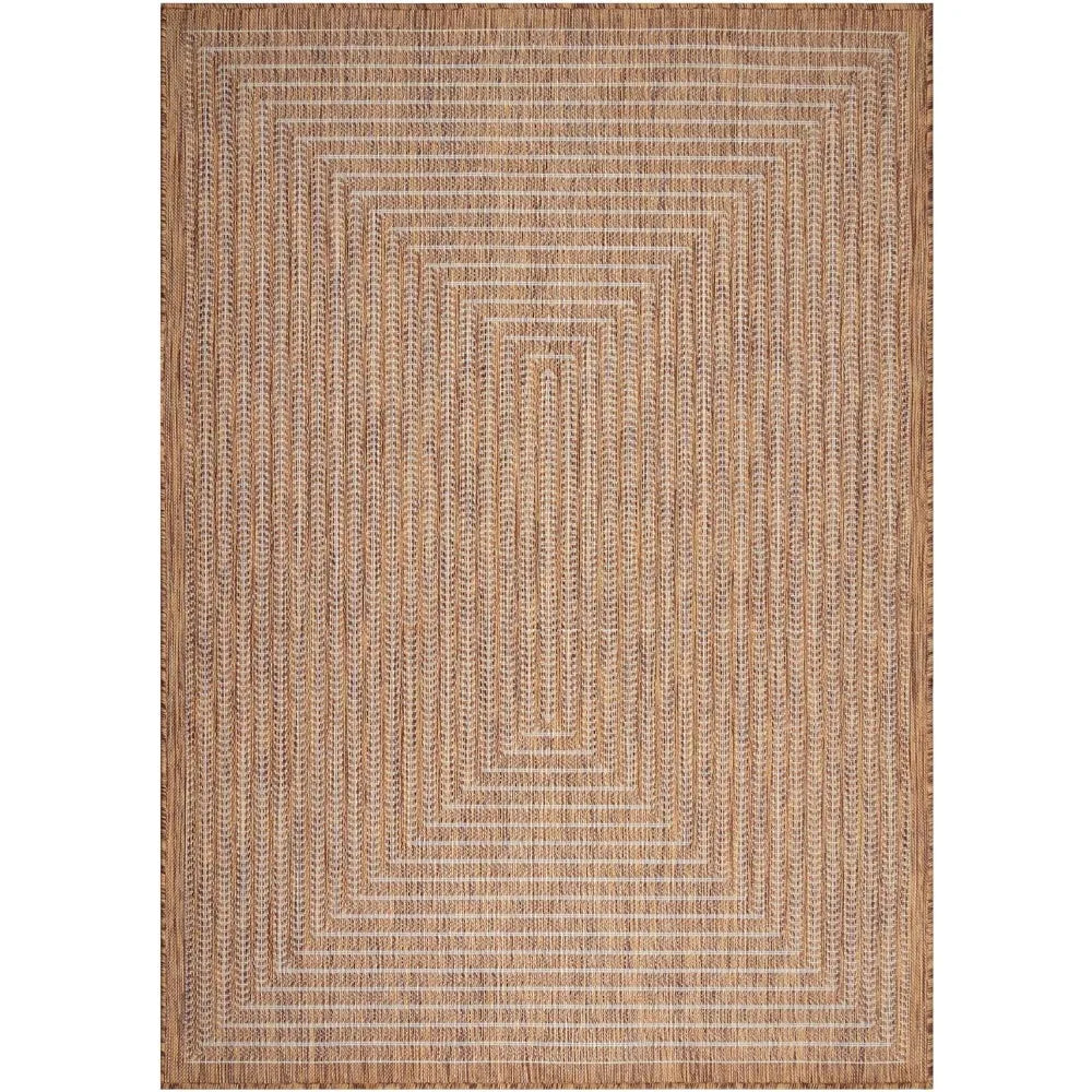 Outdoor Area Rug, Weather Resistant, Easy To Clean, Stain Resistant Floor Mat for Dining Room, Backyard, Deck, Outdoor Carpet