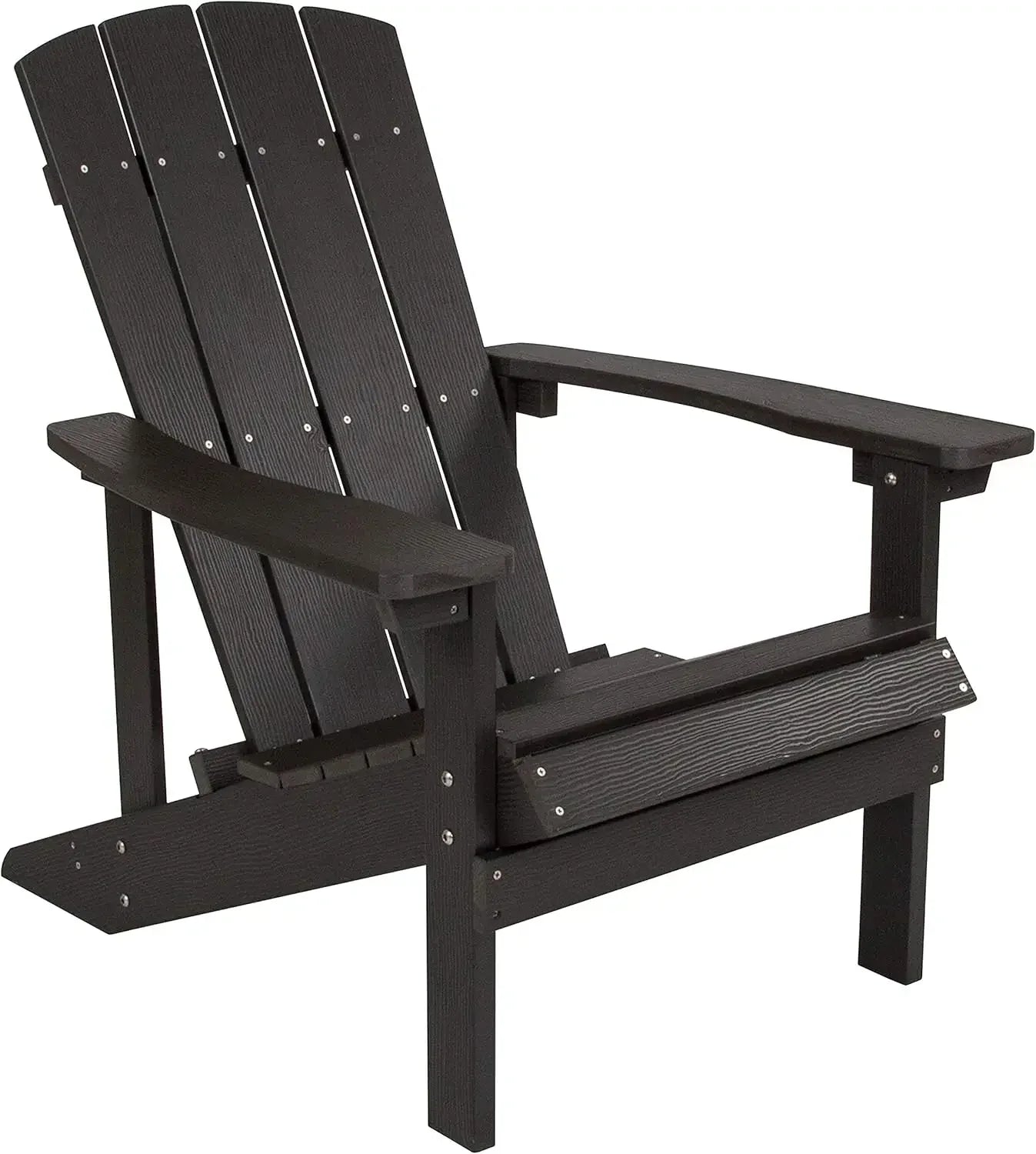 Commercial Grade Indoor/Outdoor Adirondack Chair, Weather Resistant Durable Poly Resin Deck and Patio Seating