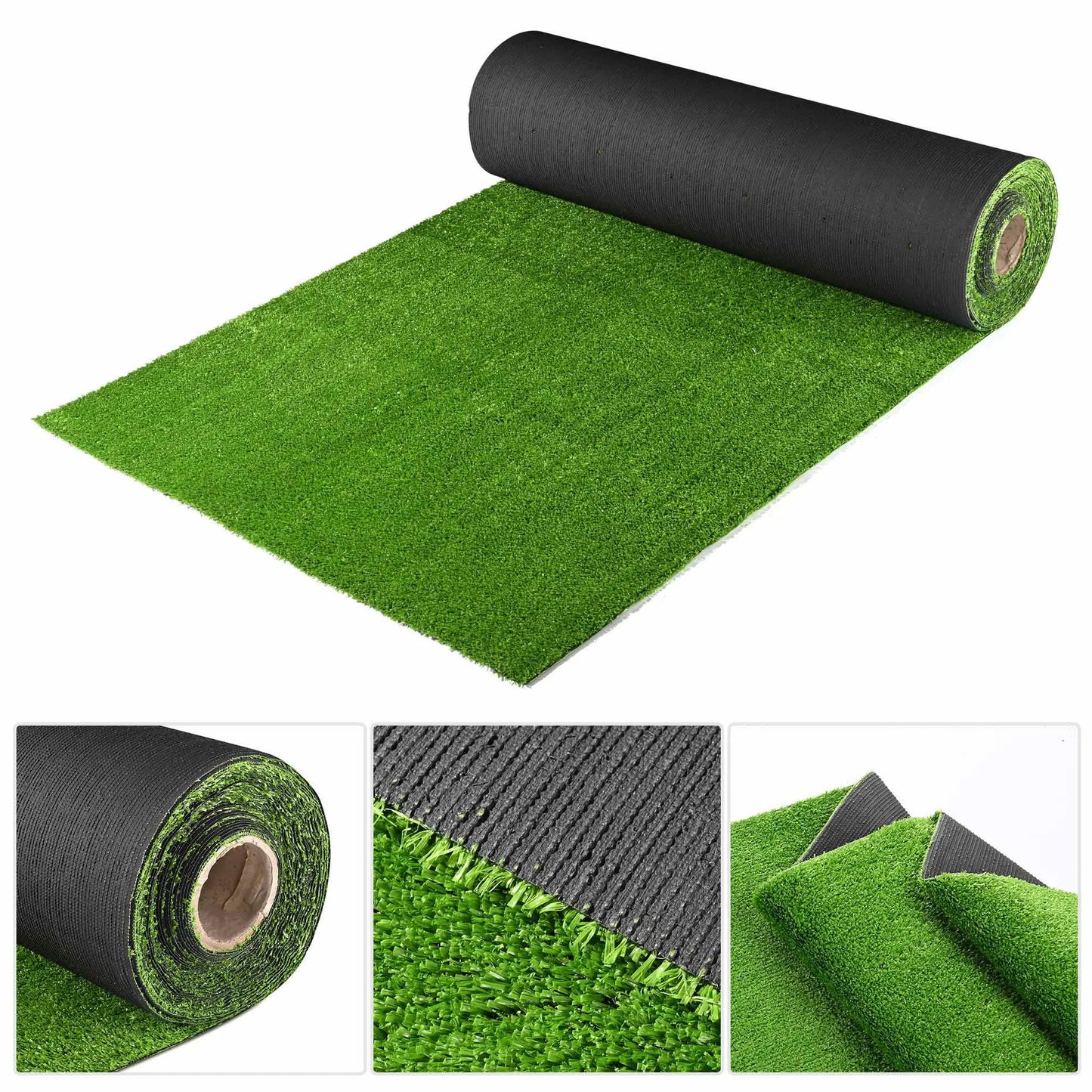 Realistic Synthetic Artificial Grass Mat 65x 3ft with 3/8" grass blades height Indoor Outdoor Garden Lawn Landscape Turf