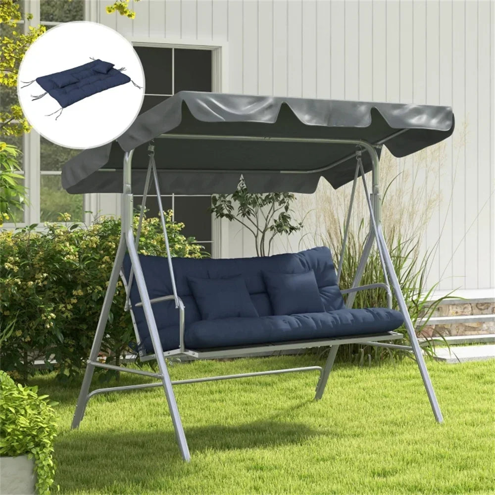 Breathable Swing Bench Pad Waterproof Outdoor Bench Seat Cushion with Thick Cotton Filling Sunproof Long for Furniture for Beds