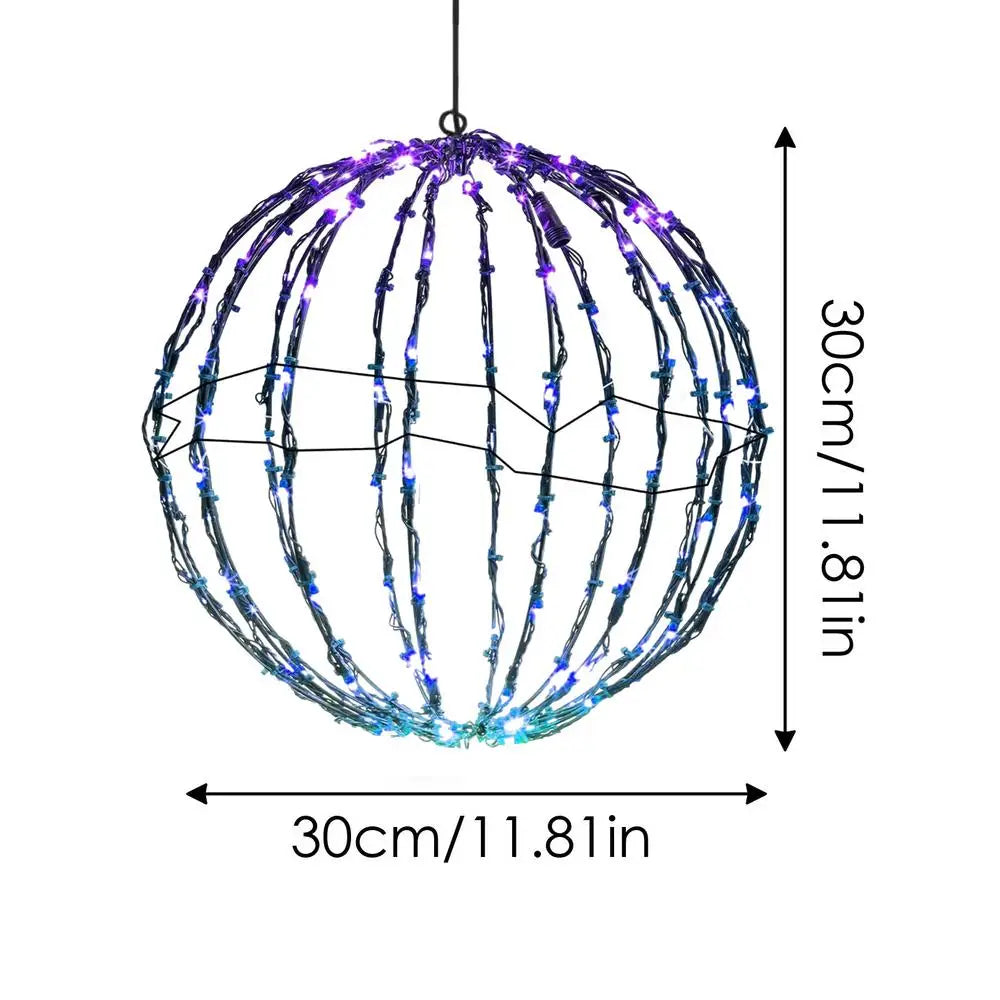 Festival Outdoor Decor LED Lights Rattan Ball String Lights Home Garden Christmas Tree Hanging Lamp Wedding Decoration