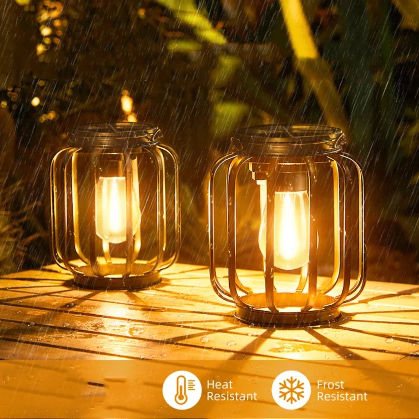 2/4 Pack Brighter Cylindrical Hanging Solar Lights Outdoor, Auto On/Off Outdoor Solar Lights for Yard Garden Patio Pathway Decor