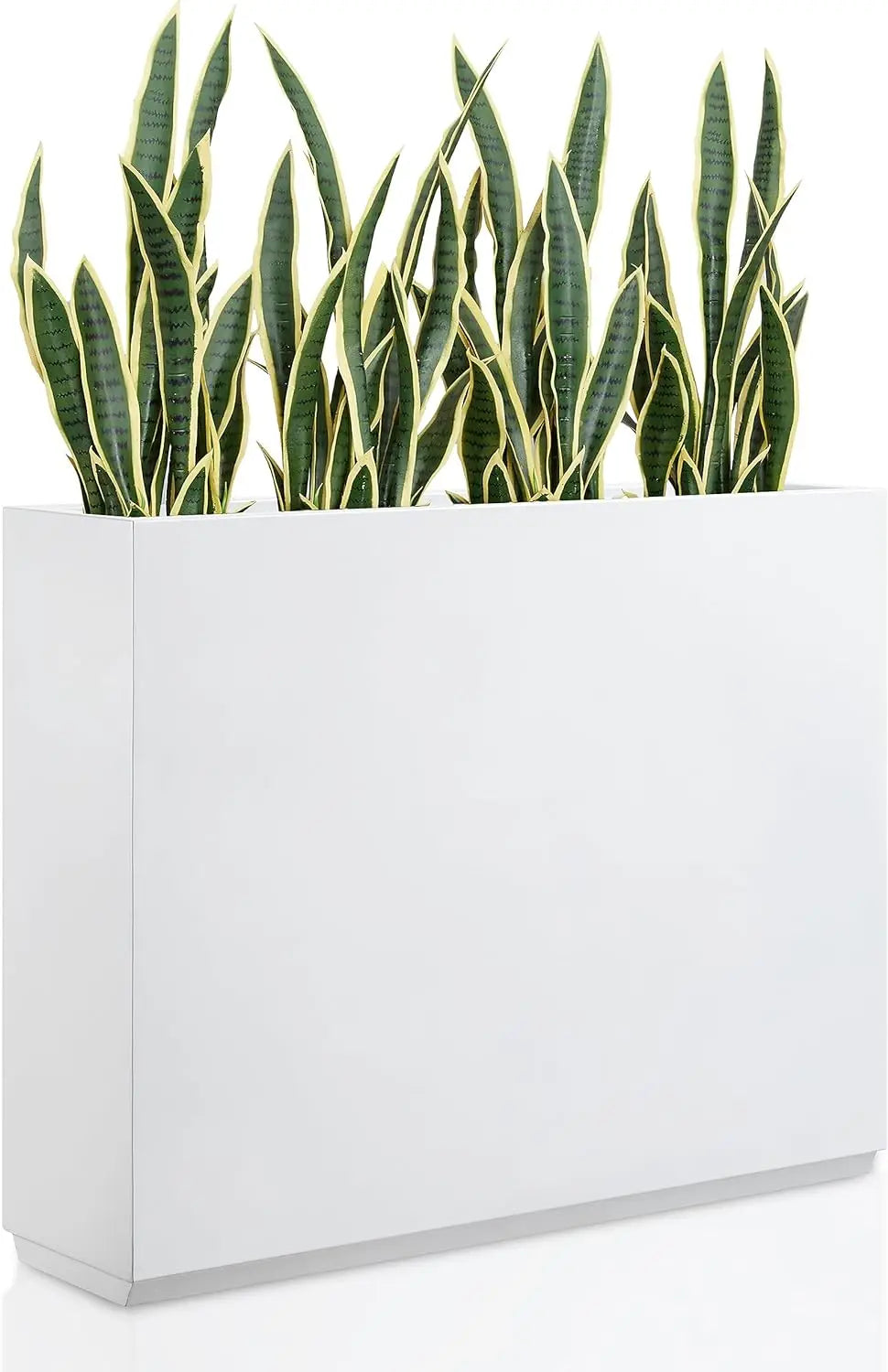 Metallic Heavy Planter for Outdoor Plants, 38Lx10Wx30H Inches Tall and Long Metal Divider Planter Box, Outdoor Planter