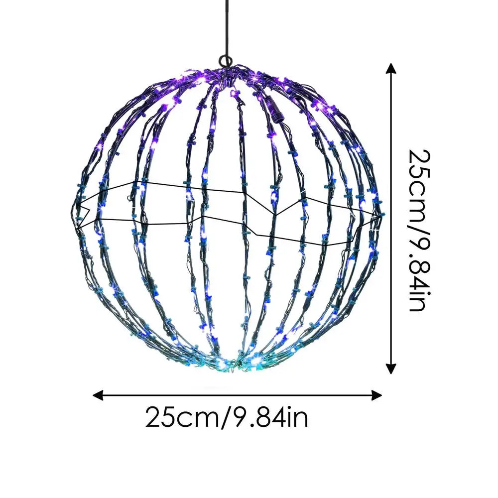 Festival Outdoor Decor LED Lights Rattan Ball String Lights Home Garden Christmas Tree Hanging Lamp Wedding Decoration