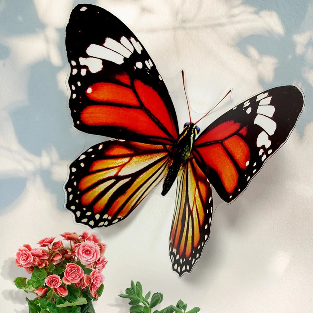 Butterfly Wall Decoration Simulation Insect Decorations Garden Art PVC Hanging Hanging Decorations