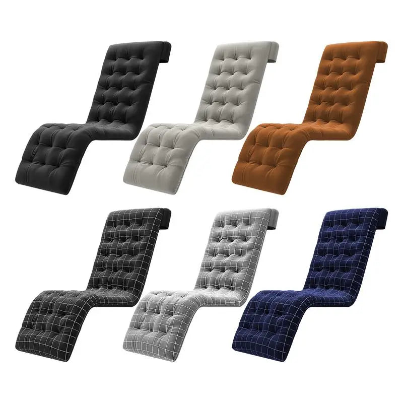 Lawn Chair Cushions Lawn Furniture Cushions Elastic Recliner Pad Breathable Patio Seat Cushions Chair Seat Pads For Indoor