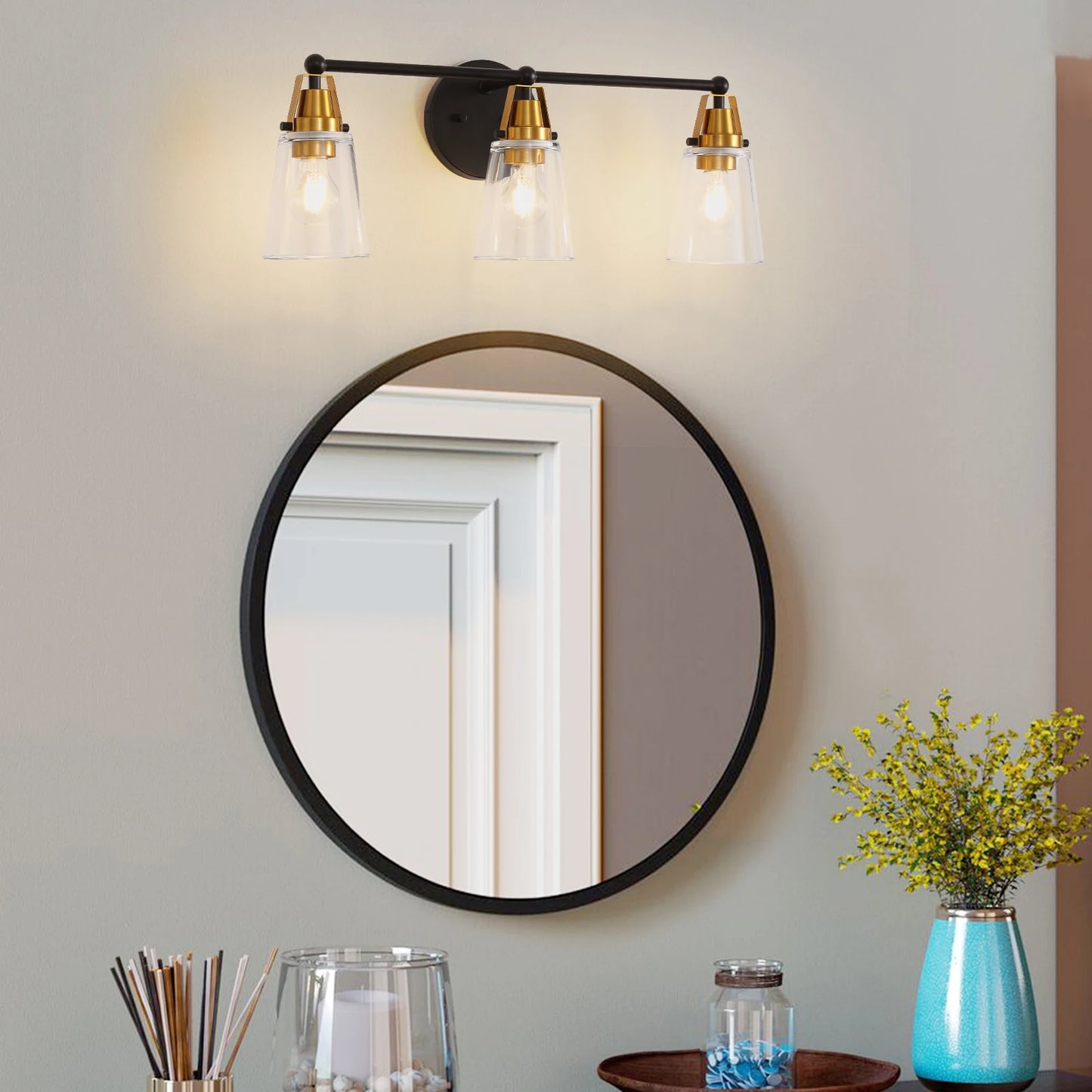 Sofucor Nordic Wall Simple Modern Light And Shadow Lamp Design Decoration Wall Lamp For Living Room